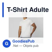 T-Shirt Adulte Personnalisable Blanc avec Logo - Perkins - Miniature 8