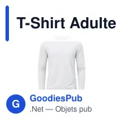 T-Shirt Adulte Blanc Plint - Miniature 1
