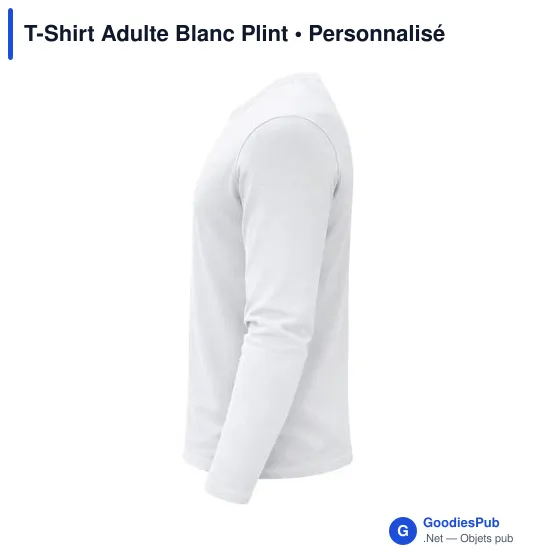 T-Shirt Adulte Blanc Plint - Image 12