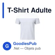 T-Shirt Adulte Blanc Seiyo - Miniature 1