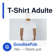 T-Shirt Adulte Blanc Seiyo - Miniature 2