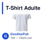 T-Shirt Adulte Blanc Seiyo - Miniature 7