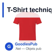 T-Shirt technique personnalisable pour adultes avec logo - Cocker - Miniature 1