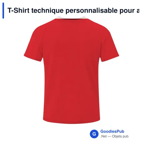 T-Shirt technique personnalisable pour adultes avec logo - Cocker