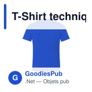 T-Shirt technique personnalisable pour adultes avec logo - Cocker - Miniature 3
