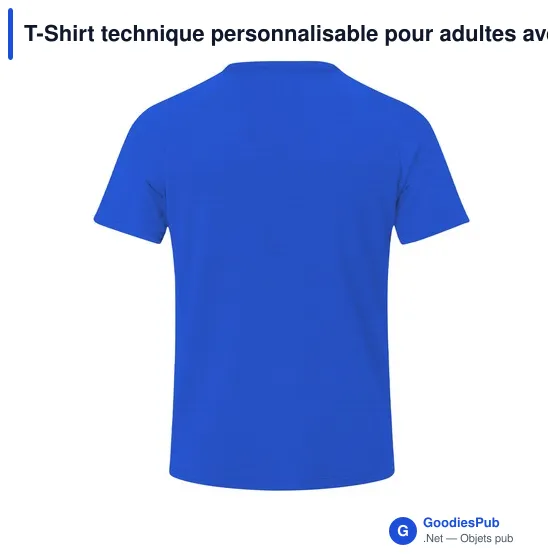 T-Shirt technique personnalisable pour adultes avec logo - Cocker - Image 3
