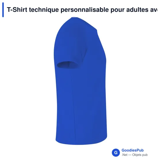 T-Shirt technique personnalisable pour adultes avec logo - Cocker - Image 4