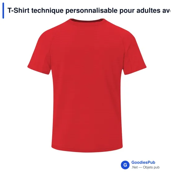 T-Shirt technique personnalisable pour adultes avec logo - Cocker - Image 7