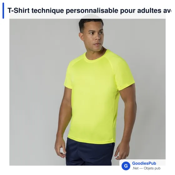 T-Shirt technique personnalisable pour adultes avec logo - Cocker - Image 8