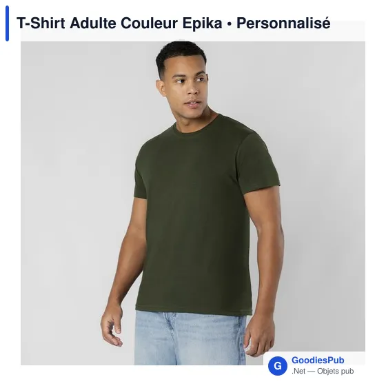 T-Shirt Adulte Couleur Epika - Image 2