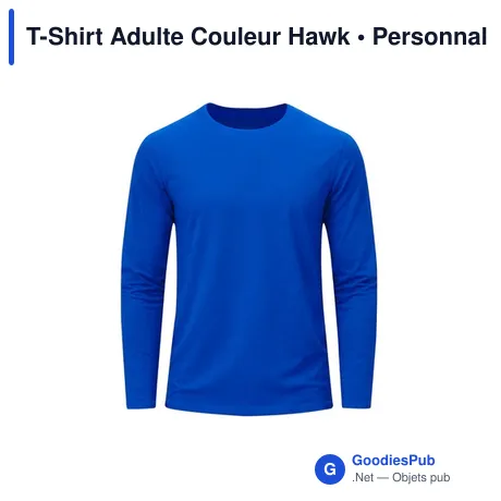 T-Shirt Adulte Couleur Hawk