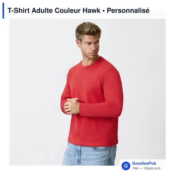 T-Shirt Adulte Couleur Hawk - Image 6