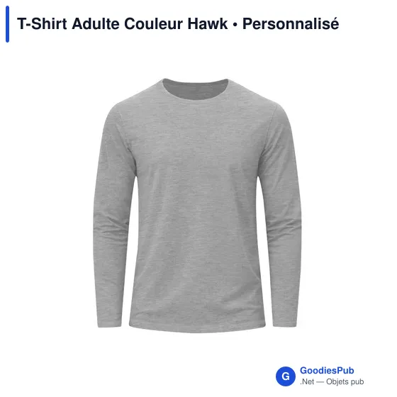 T-Shirt Adulte Couleur Hawk - Image 9