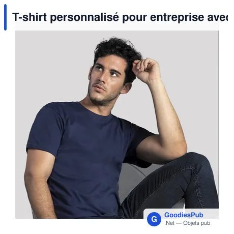 T-shirt personnalisé pour entreprise avec logo - modèle Hecom