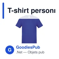 T-shirt personnalisé pour entreprise avec logo - modèle Hecom - Miniature 2