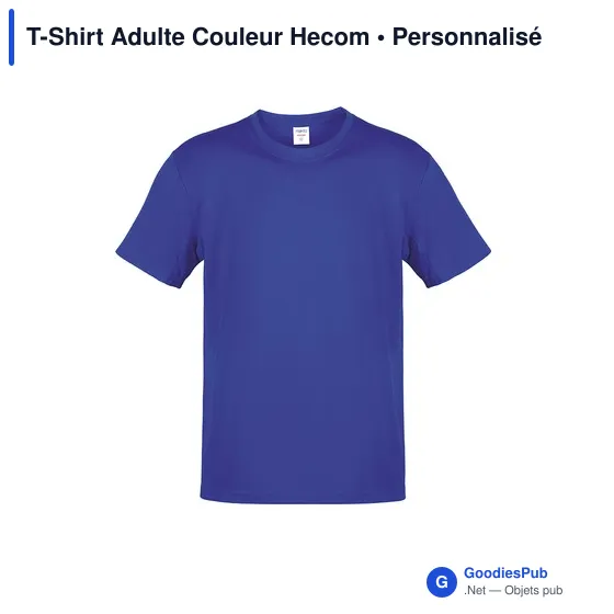 T-shirt personnalisé pour entreprise avec logo - modèle Hecom - Image 2