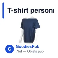 T-shirt personnalisé pour entreprise avec logo - modèle Hecom - Miniature 3