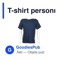 T-shirt personnalisé pour entreprise avec logo - modèle Hecom - Miniature 4