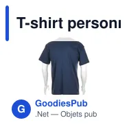 T-shirt personnalisé pour entreprise avec logo - modèle Hecom - Miniature 5