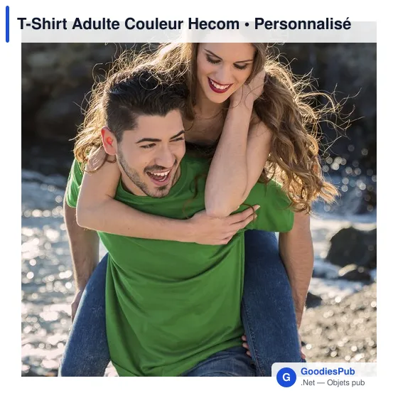T-shirt personnalisé pour entreprise avec logo - modèle Hecom - Image 7