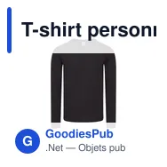 T-shirt personnalisé pour entreprise avec logo - Long Sleeve - Miniature 6