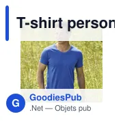 T-shirt personnalisable pour entreprise avec logo - V-Neck - Miniature 2