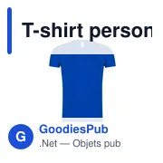 T-shirt personnalisable pour entreprise avec logo - V-Neck - Miniature 3