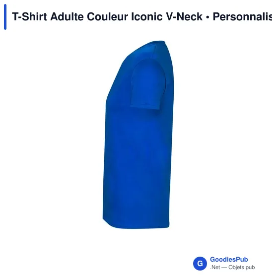 T-shirt personnalisable pour entreprise avec logo - V-Neck - Image 4