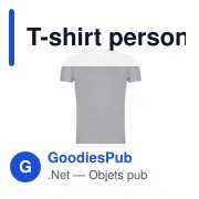 T-shirt personnalisable pour entreprise avec logo - V-Neck - Miniature 6