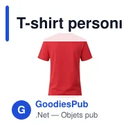 T-shirt personnalisable bleu marine avec logo pour entreprise - Miniature 9
