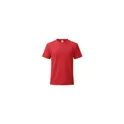Variante rouge - T-shirt personnalisable bleu marine avec logo pour entreprise