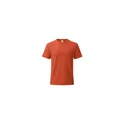 Variante orange foncé - T-shirt personnalisable bleu marine avec logo pour entreprise