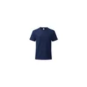 Variante bleu marine - T-shirt personnalisable bleu marine avec logo pour entreprise