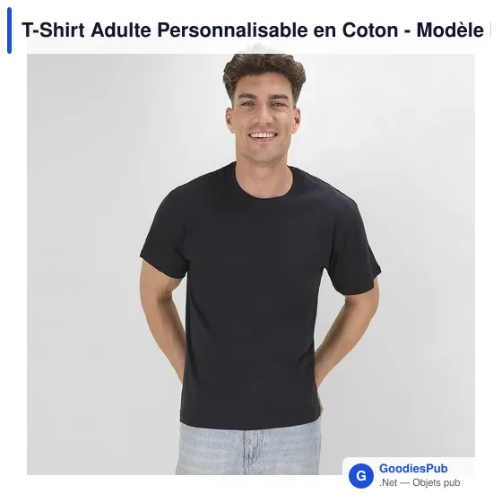T-Shirt Adulte Personnalisable en Coton - Modèle Keya MC130avec logo - Image 2