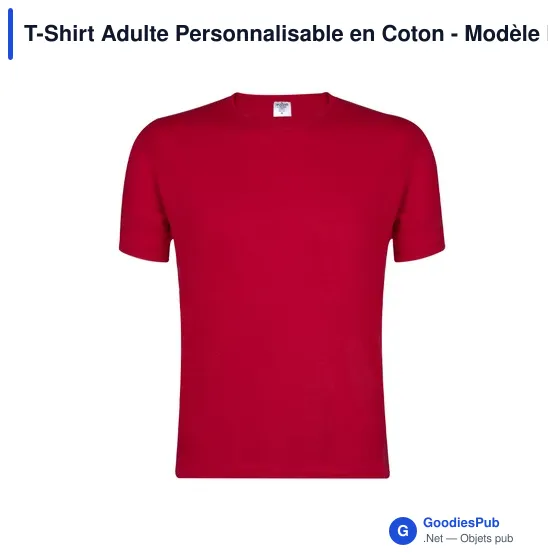 T-Shirt Adulte Personnalisable en Coton - Modèle Keya MC130avec logo - Image 10