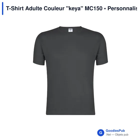 T-Shirt Adulte Couleur "keya" MC150 - Image 6