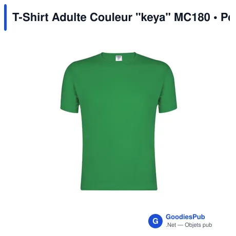 T-Shirt Adulte Couleur "keya" MC180
