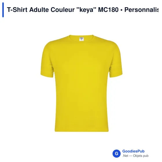 T-Shirt Adulte Couleur "keya" MC180 - Image 11