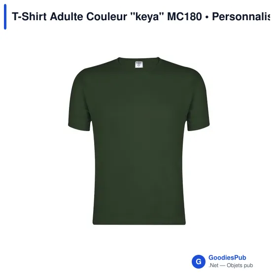 T-Shirt Adulte Couleur "keya" MC180 - Image 6