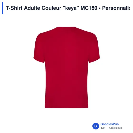 T-Shirt Adulte Couleur "keya" MC180 - Image 9