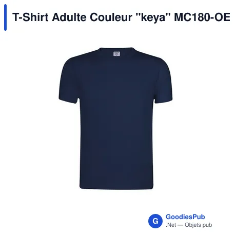 T-Shirt Adulte Couleur "keya" MC180-OE