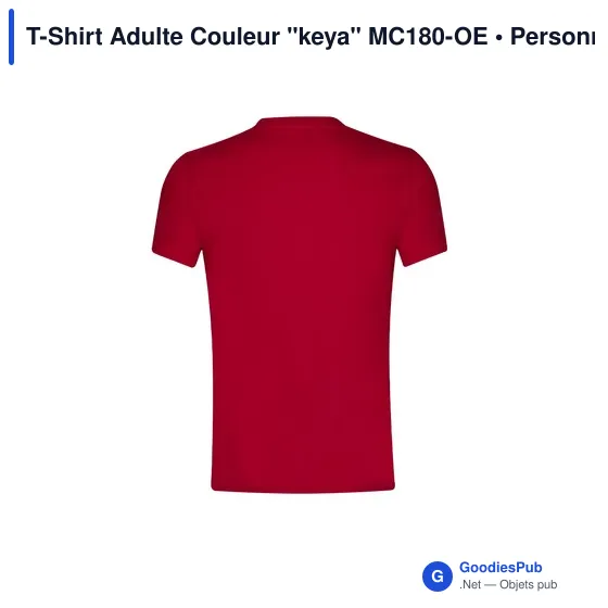 T-Shirt Adulte Couleur "keya" MC180-OE - Image 4