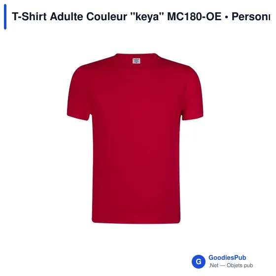 T-Shirt Adulte Couleur "keya" MC180-OE - Image 8
