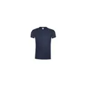 Variante bleu marine foncé - T-shirt personnalisé noir pour entreprise avec logo