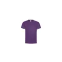 Variante violet - T-shirt personnalisé noir pour entreprise avec logo