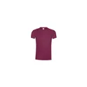 Variante bordeaux - T-shirt personnalisé noir pour entreprise avec logo