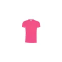 Variante fuchsia - T-shirt personnalisé noir pour entreprise avec logo