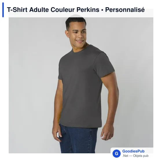T-Shirt Adulte Couleur Perkins - Image 2