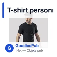 T-shirt personnalisé pour entreprise avec logo - modèle premium - Miniature 1