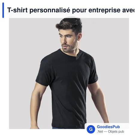 T-shirt personnalisé pour entreprise avec logo - modèle premium